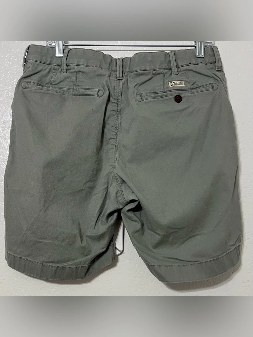 Faherty Brand Men’s Olive Green Chino Shorts Coastal Casual Stretch Summer
